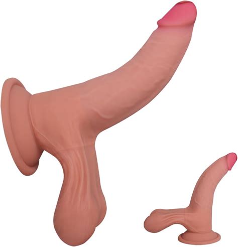 Jixaxe Realistischer Dildo Mit Starke Saugnapf Weichen Zwei Layer