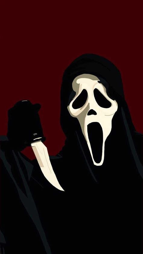 ghostface | Scary wallpaper, Ghost face wallpaper aesthetic, Halloween wallpaper iphone backgrounds