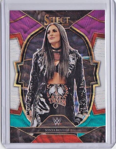 SONYA DEVILLE TRI COLOR PRIZM Card 74 2023 WWE Panini Select DIVA