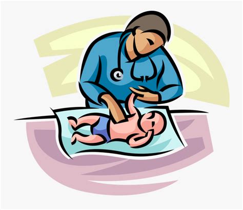 Maternity Ward Examines Newborn Obstetric Nurse Png Free