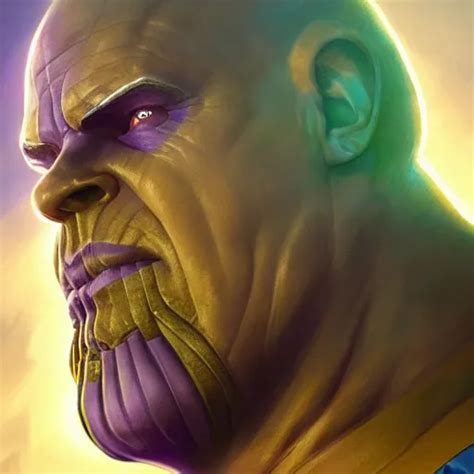 Thanos Comic Flat 2 D Infinity Gauntlet Portrait Stable