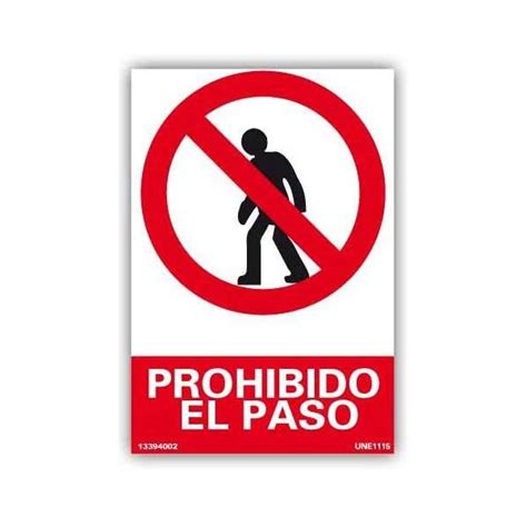 Prohibido El Paso Pictograma