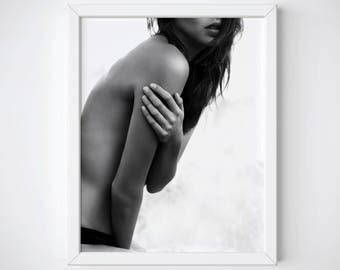 Naked Woman Poster Etsy