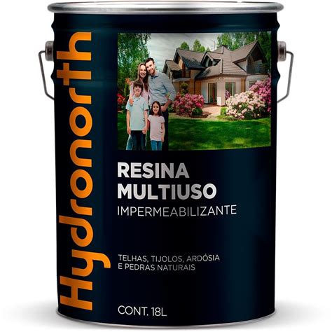 Resina Acrílica Multiuso Hydronorth Solvente Fosca Incolor Balde 18