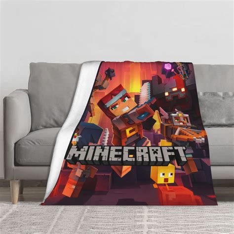 Minecraft Throw Blankets For Kids Anime Minecraft Blankets Warm Soft