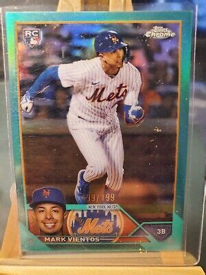 2023 Topps Chrome Mark Vientos Aqua Refractor RC 199 199 Mets EBay