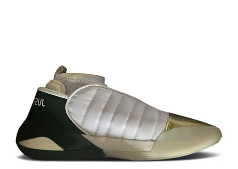 Harden Vol. 7 'Drew League' - Adidas - IG7939 - footwear white/gold metallic/dark green | Flight ...