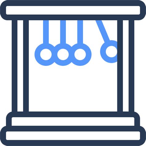 Scienza Pendolo Fisica Culla Newton Reazione Icone Sport E Giochi