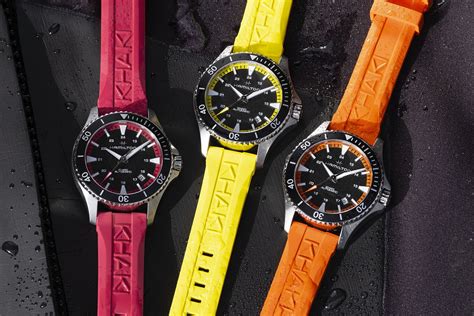 Introducing Hamilton Brings Bright Colours To Its Khaki Navy Scuba Mm