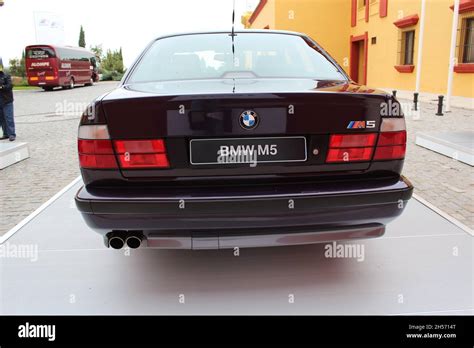 Bmw M5 E34 Close Up Of The Rear Of The Car Wood Black Second