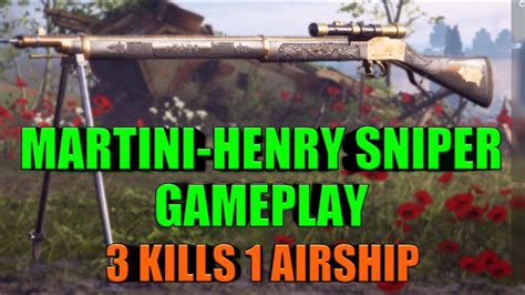 BF1 MARTINI HENRY SNIPER GAMEPLAY BATTLEFIELD 1 YouTube