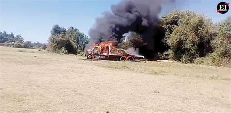 Se Cansan Los Pobladores Y Queman Cami N De Talamontes En Ocuilan El