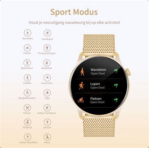 Avalue® Smartwatch Dames And Heren Horloge Geschikt Voor Ios Android And Harmonyos