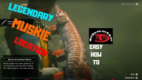 Legendary Muskie Easy How To Rdr2 Youtube