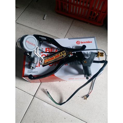 Jual Master Rem Brembo Rcs Corsa Corta Tabung Cnc Grey Shopee