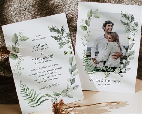 sage green wedding invitations   colors  wedding