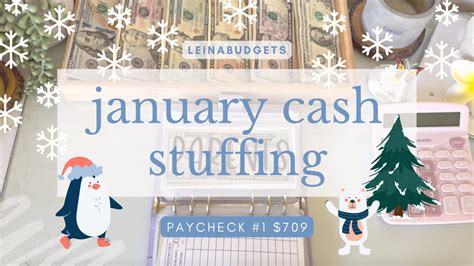 Cash Stuffing January Paycheck Stuffing Sinking Funds