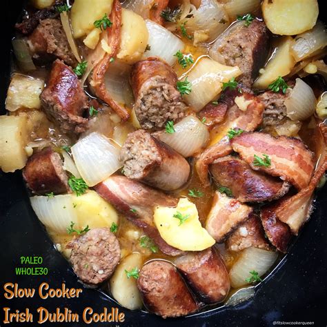 Slow Cooker Irish Dublin Coddle (Paleo/Whole30) - Fit Slow Cooker Queen