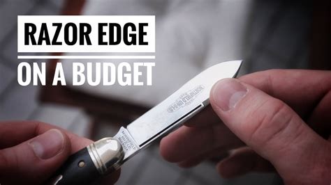 How To Sharpen Your Knives To A Razor Edge On A Budget Youtube