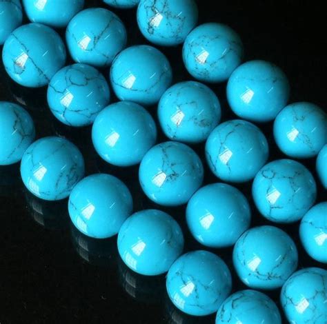 10 Strand 15inch Polished Blue Veins Gemstone Loose 05inch Beads