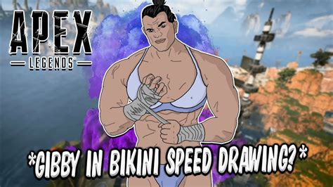 Apex Legends Season Gibraltar In Bikini Speed Drawing Apex