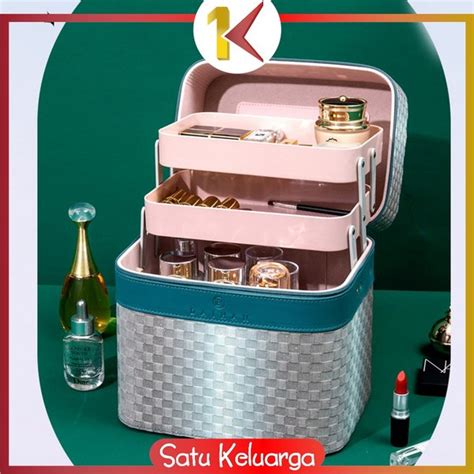 Jual SK K156 Box Make Up Tas Kosmetik Portable Motif Gradasi Case