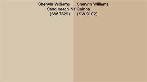 Sherwin Williams Sand Beach Vs Quinoa Side By Side Comparison