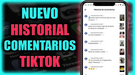 C Mo Ver El Historial De Comentarios En Tiktok Como Ver Todos Tus