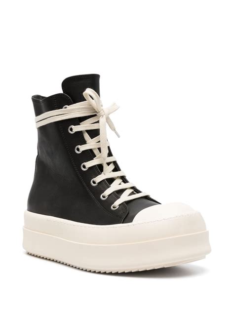 Rick Owens 50mm Lace Up Flatform Sneakers Farfetch