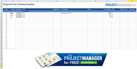 Project Tracking Spreadsheet Excel — db-excel.com