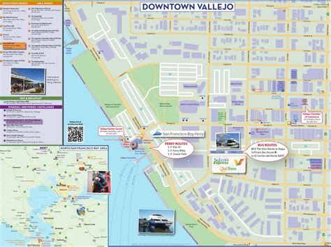 Downtown Vallejo Tourist Map - Ontheworldmap.com