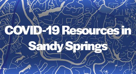 COVID-19 resources available in Sandy Springs – Sandy Springs Together