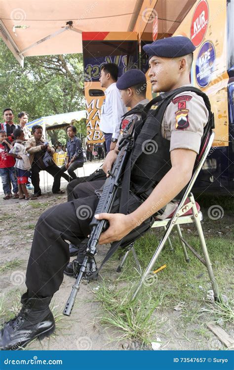 Armed Police Editorial Photography Image Of Indonesia 73547657