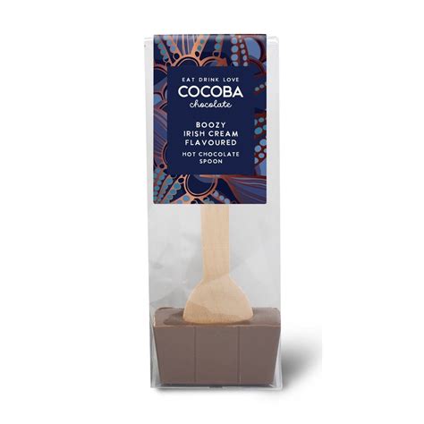Cocoba Milk Chocolate Irish Cream Hot Chocolate Spoon