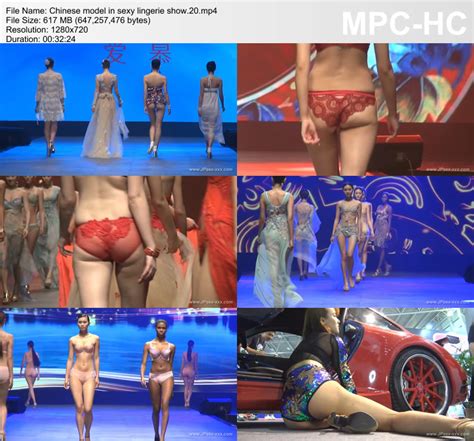Chinese Model In Sexy Lingerie Show