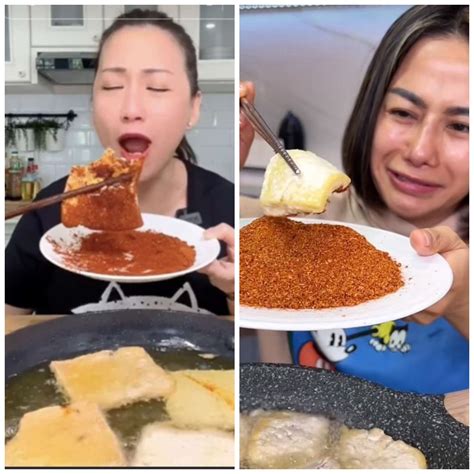 Tren Makan Tahu Goreng Panas Viral Di TikTok Apakah Berbahaya