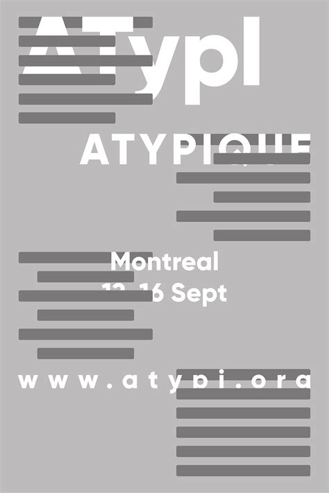 Atypi Poster Design On Behance