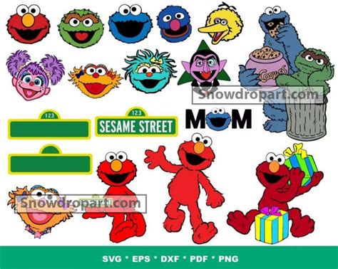 Sesame Street Svg Bundle Sesame Street Svg Muppets Svg