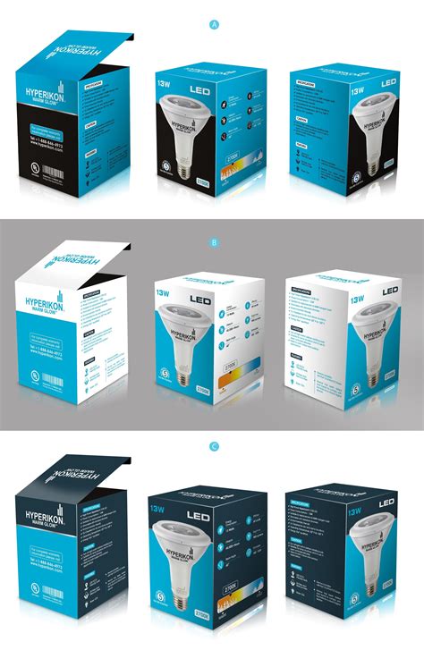 Led Bulb Packaging Box Design Templates