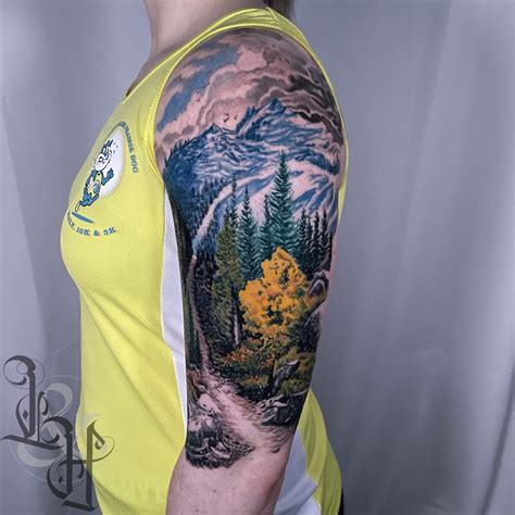 Forest Mountain Tattoo
