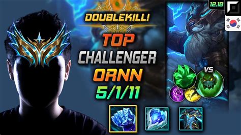 Challenger Ornn Top Vs Zac Kr Youtube