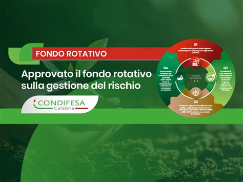 Approvato Il Fondo Rotativo Sulla Gestione Del Rischio CO DI P A CAL