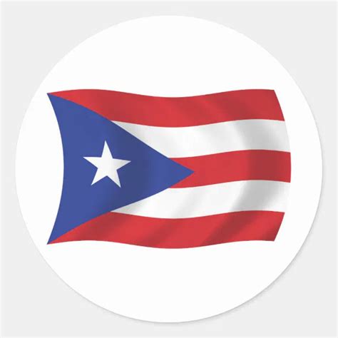 Puerto Rico Flag Sticker | Zazzle