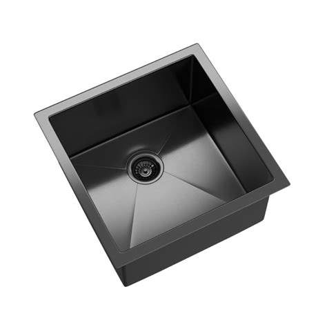 Inset Undermount Single Bowl Sink 450mm Deep Gunmetal Highgrove Bathrooms