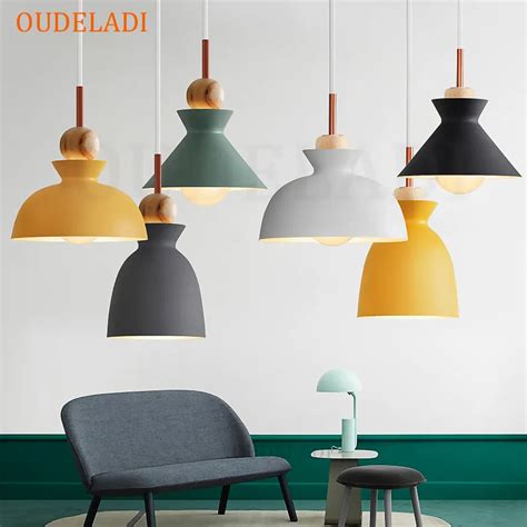 Modern Nordic Led Macarons Pendant Light Restaurant Cafe Bar Living