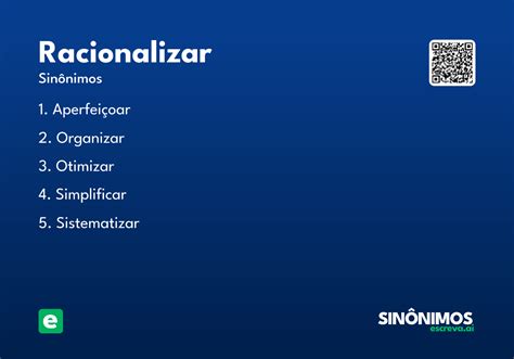 O Que Significa Racionalizar - Racionalizar - Significado e Sinônimo - escreva.ai