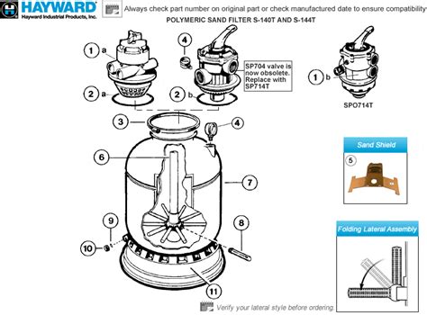 Hayward Pro Series Sand Filter S140t S144t Parts