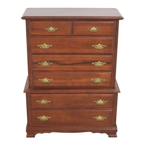 Off Seven Drawer Chippendale Highboy Dresser Storage