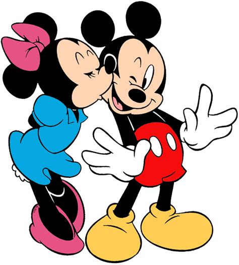 Mickey Mouse And Minnie Mouse Kissing Drawings