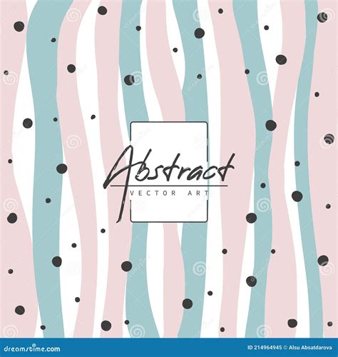 Fashion Stylish Template With Organic Abstract Shapes And Line In Nude Pastel Colors Vector